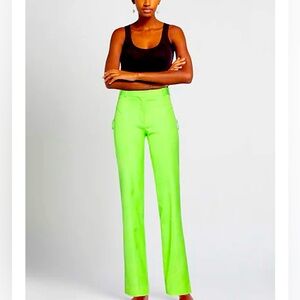 Jacquemus lime green pants size 4